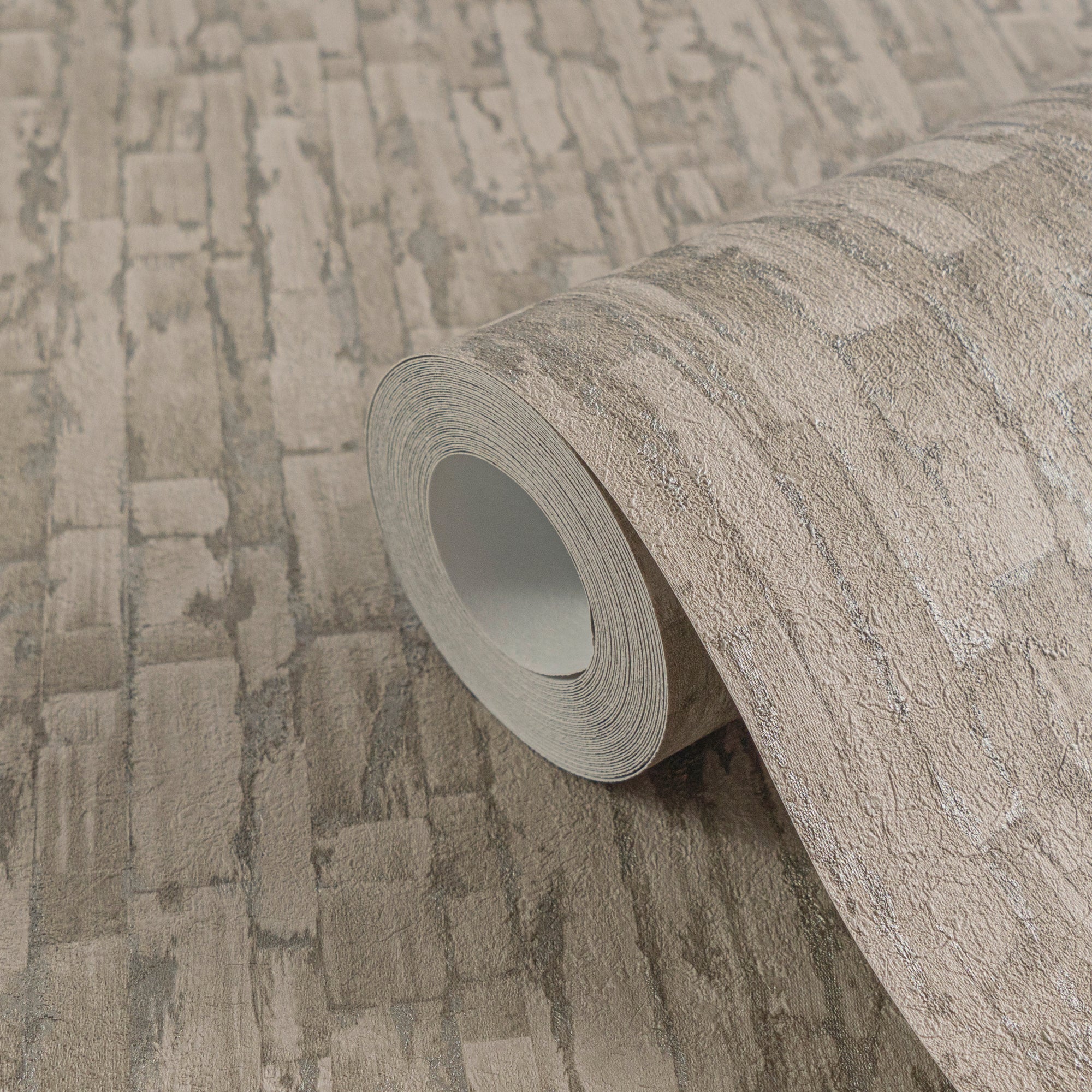 Hochwertige Vliestapete Beige Modern