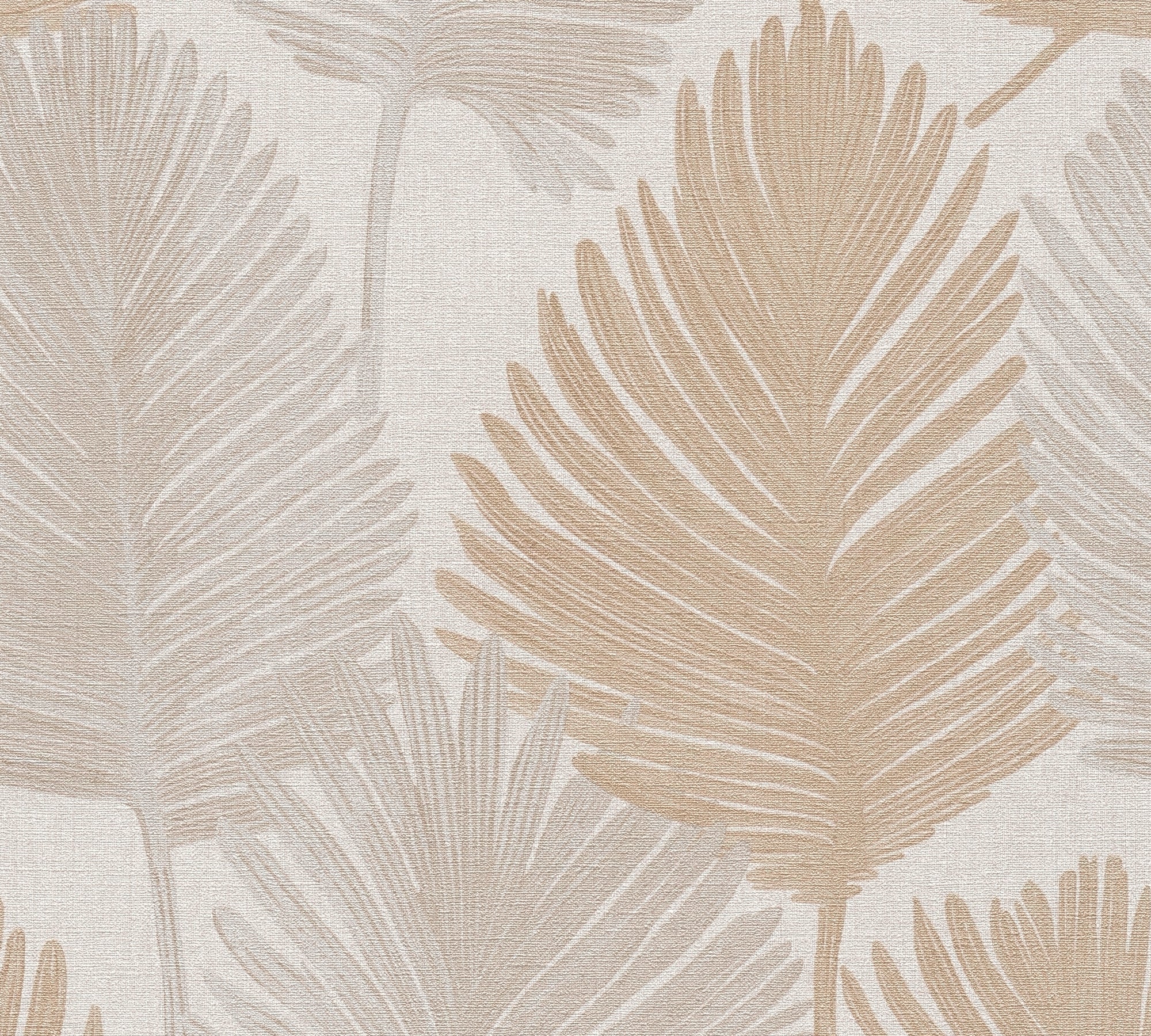 Hochwertige Vliestapete Creme Floral