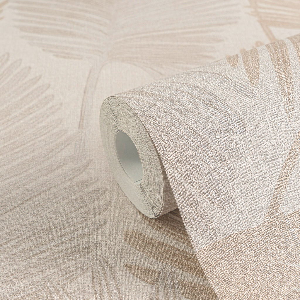 Hochwertige Vliestapete Creme Floral