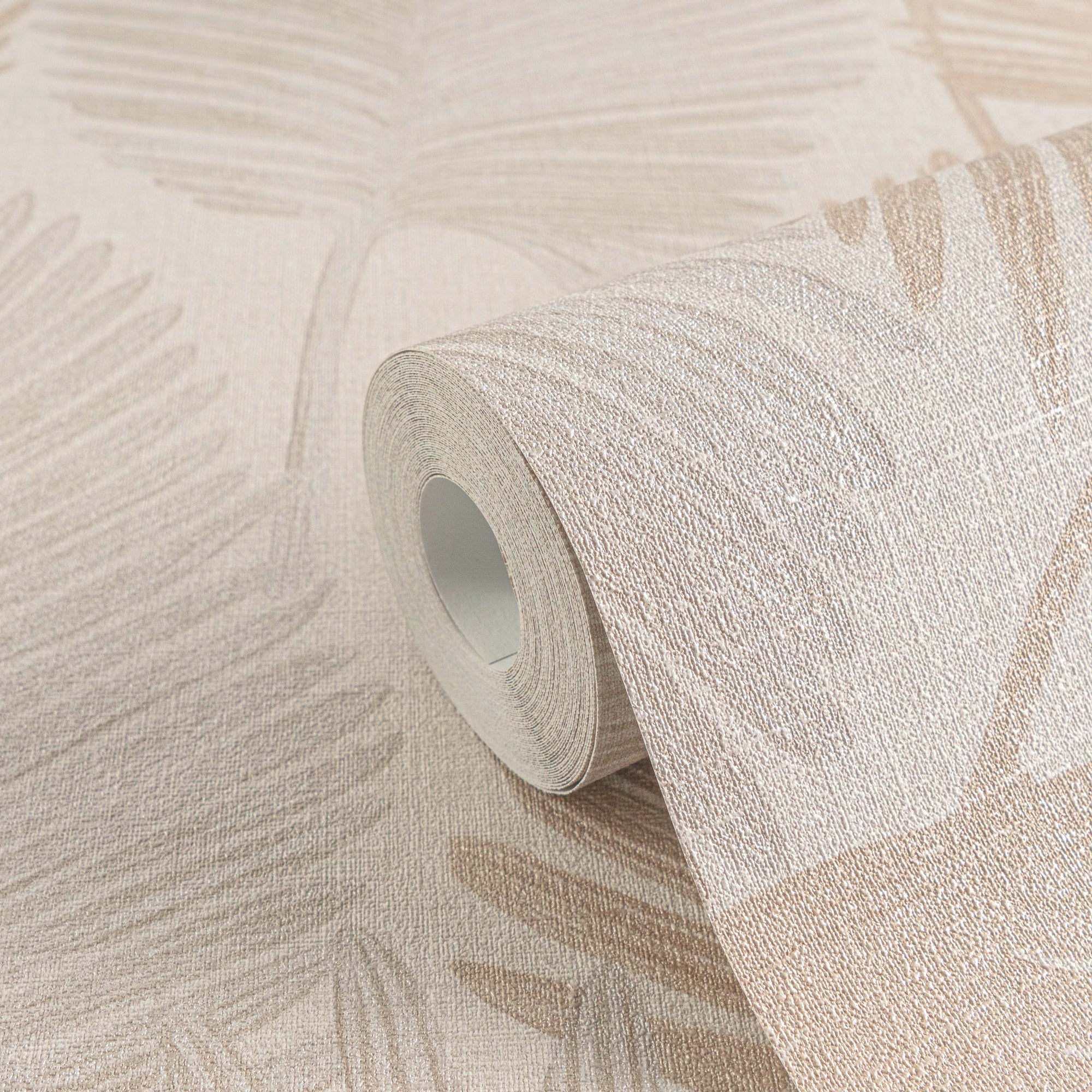 Hochwertige Vliestapete Creme Floral