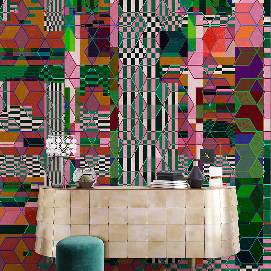 Fotomural Walls by Patel - Mirage 2 - colourful wall mural graphic mosaic modern