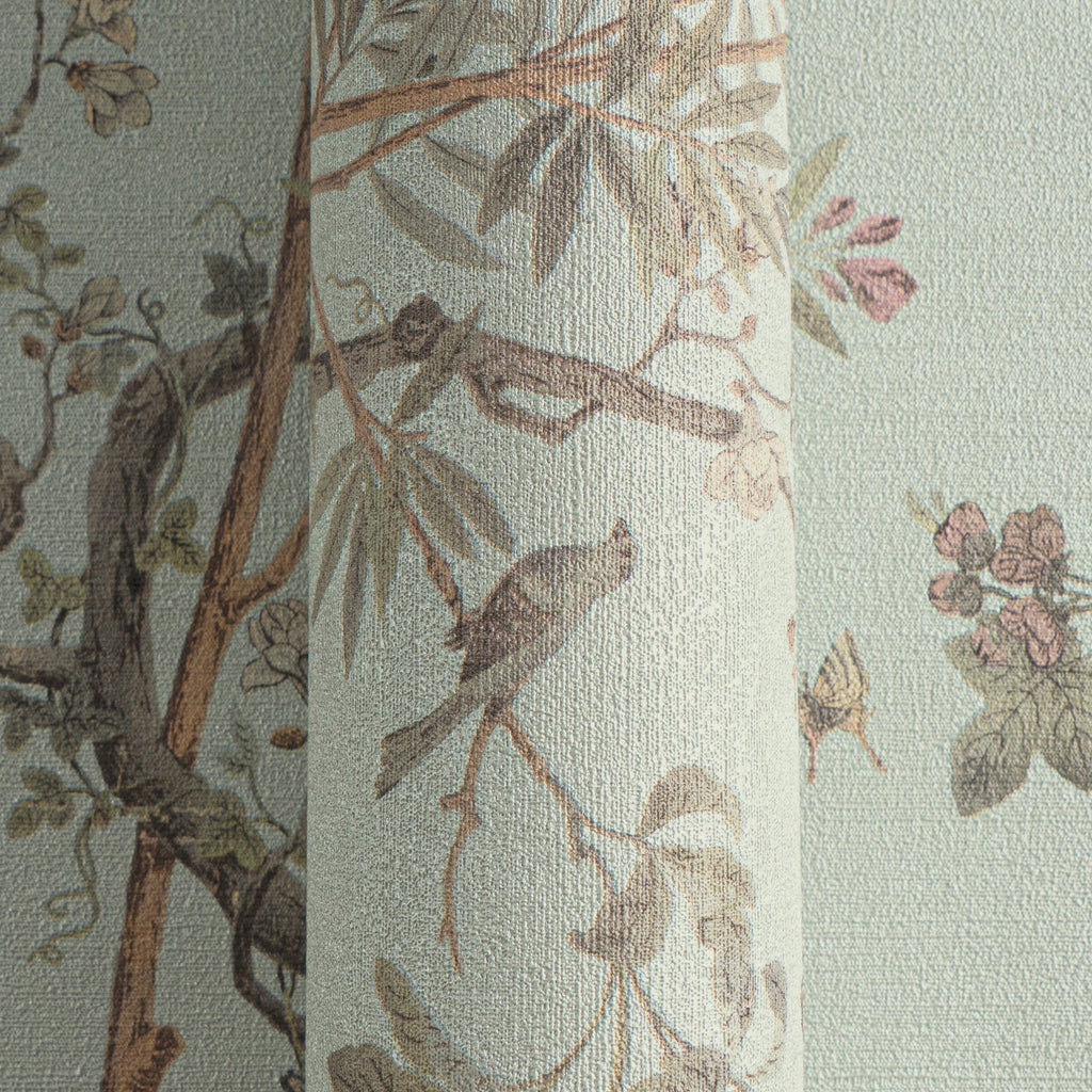 Hochwertige Vliestapete Braun Floral