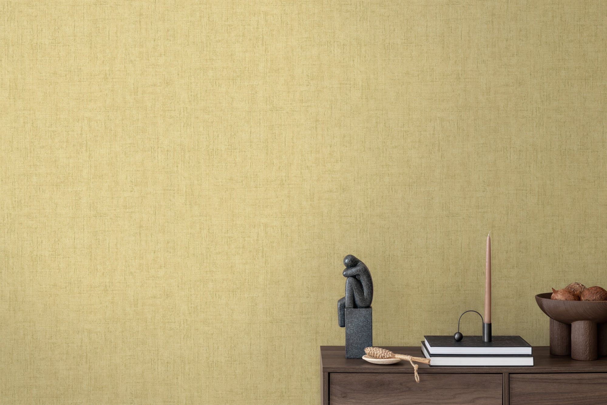 Hochwertige Vliestapete Beige Struktur