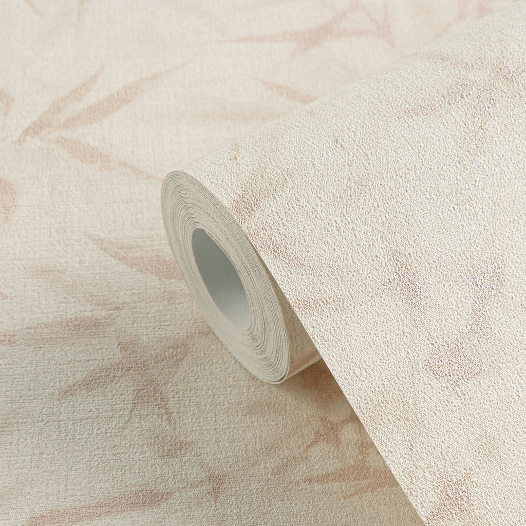 Hochwertige Vliestapete Beige Floral
