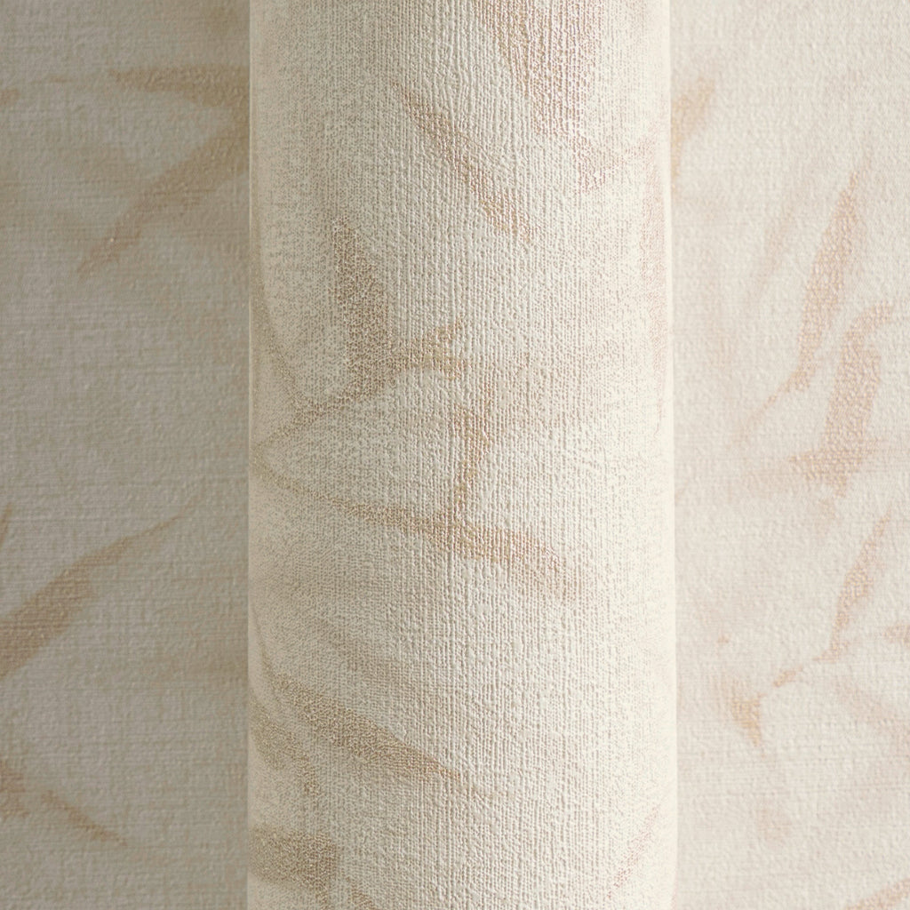 Hochwertige Vliestapete Beige Floral