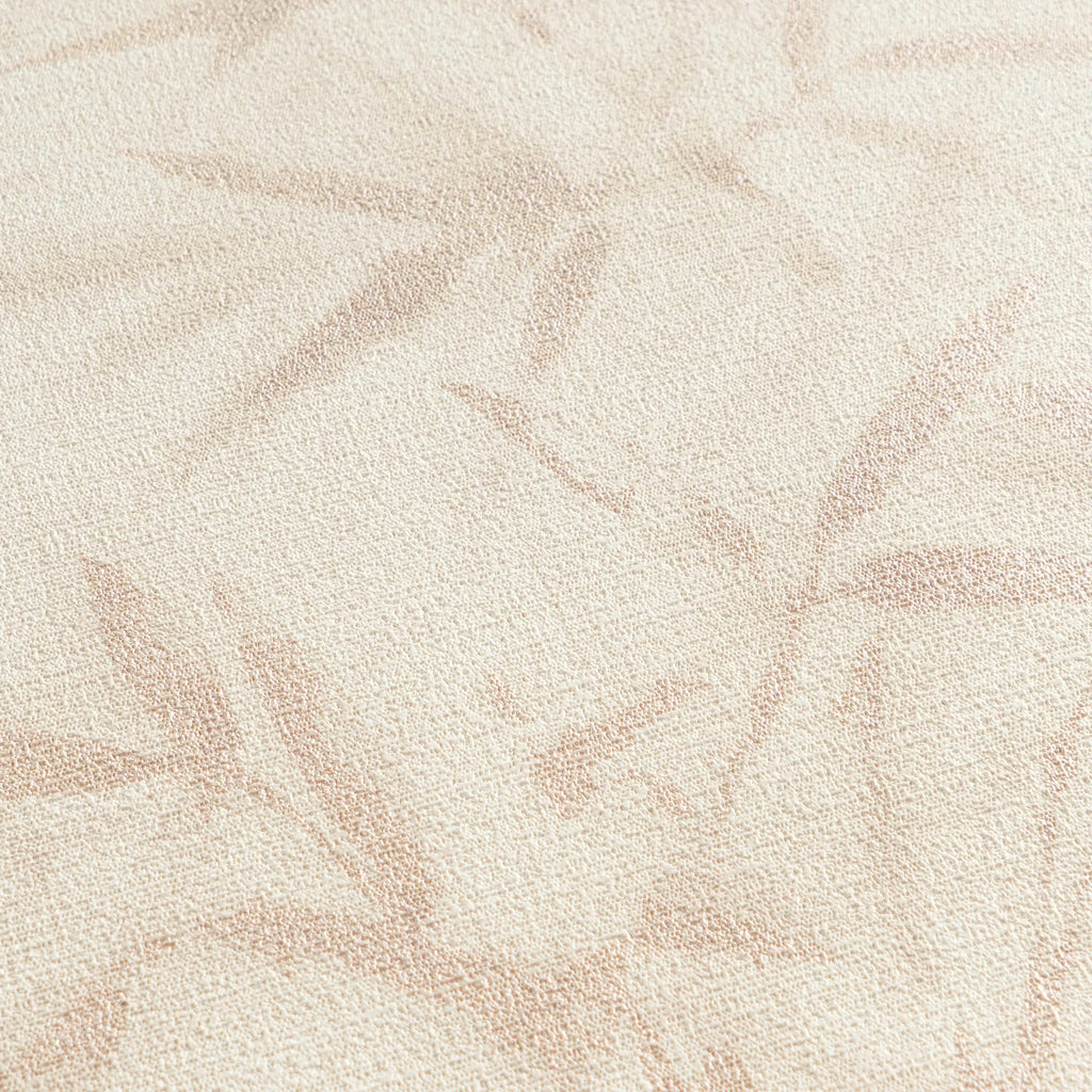 Hochwertige Vliestapete Beige Floral