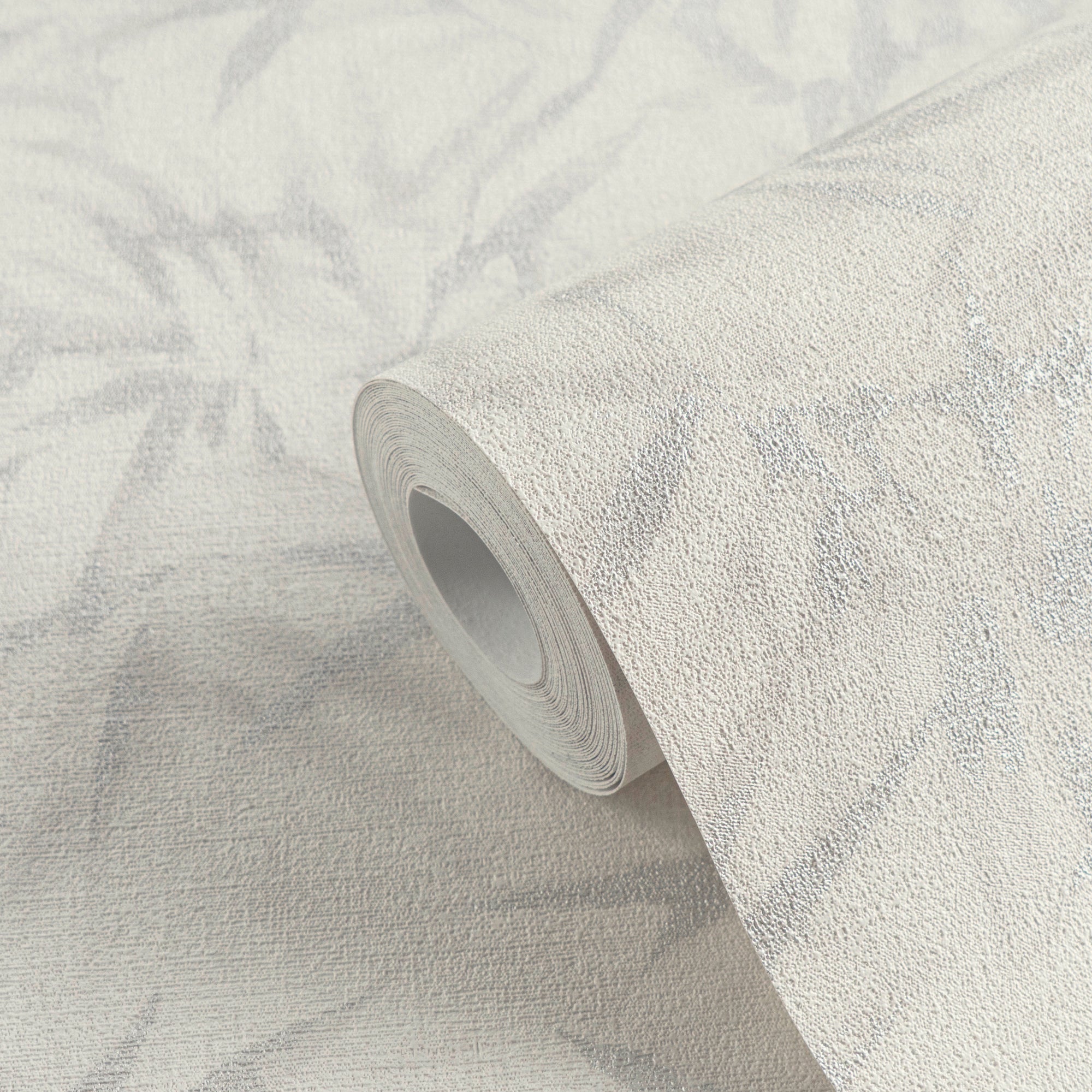 Hochwertige Vliestapete Creme Floral