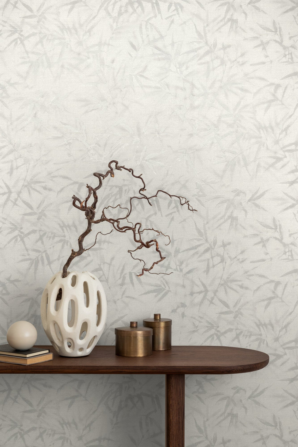 Hochwertige Vliestapete Creme Floral