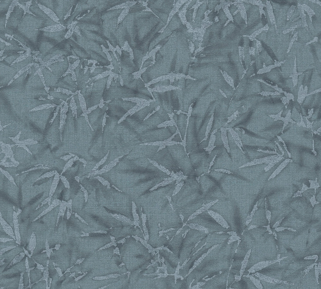 Hochwertige Vliestapete Blau Floral