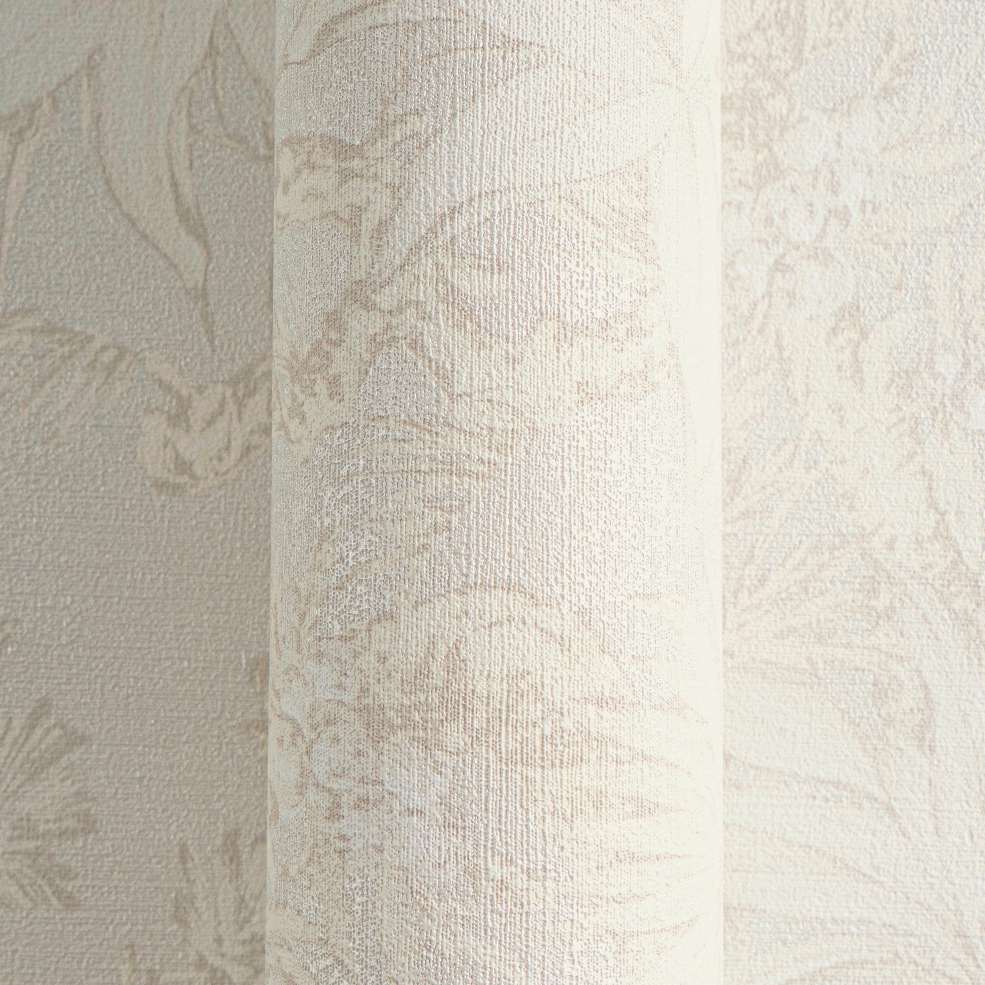 Hochwertige Vliestapete Creme Floral