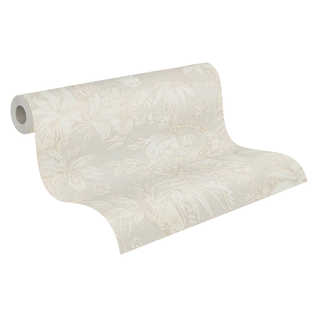 Hochwertige Vliestapete Creme Floral