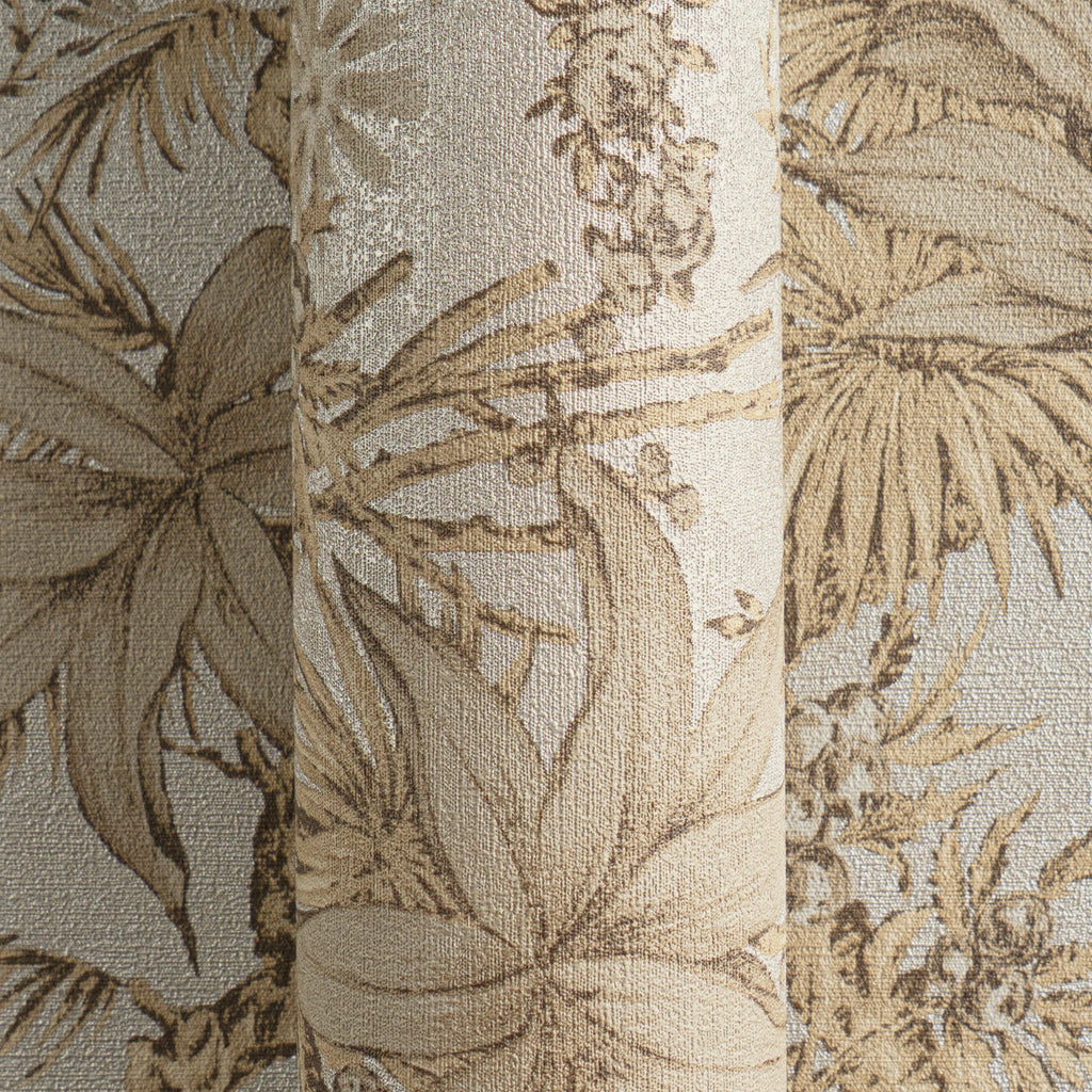 Hochwertige Vliestapete Beige Floral
