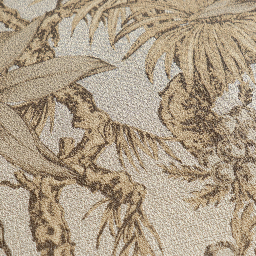 Hochwertige Vliestapete Beige Floral