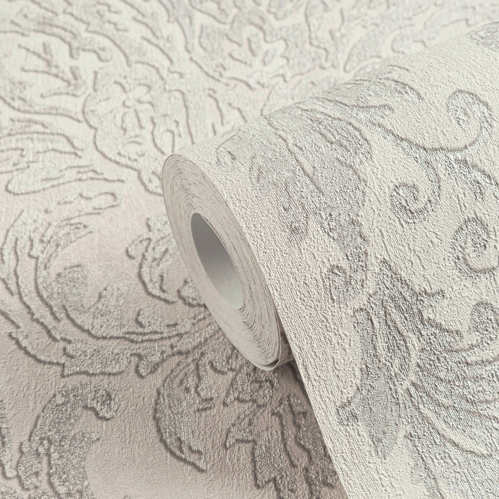 Hochwertige Vliestapete Beige Romantisch