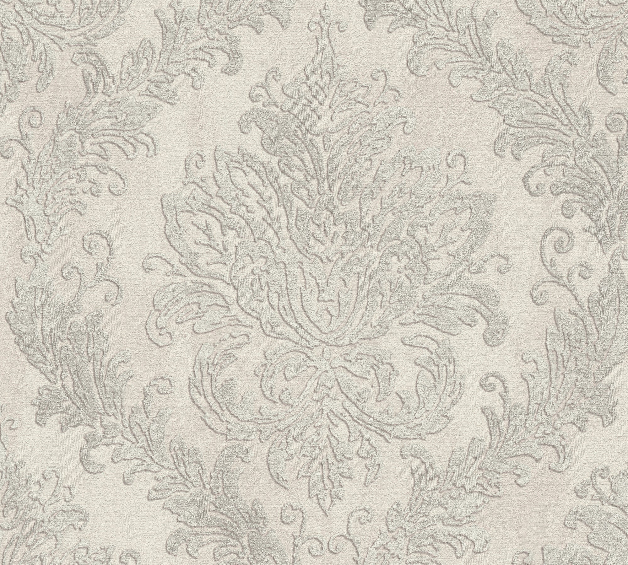Hochwertige Vliestapete Beige Romantisch