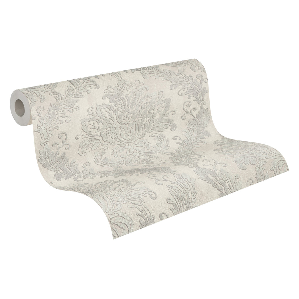 Hochwertige Vliestapete Beige Romantisch