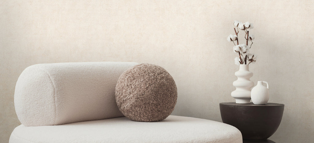 Hochwertige Vliestapete Beige Struktur