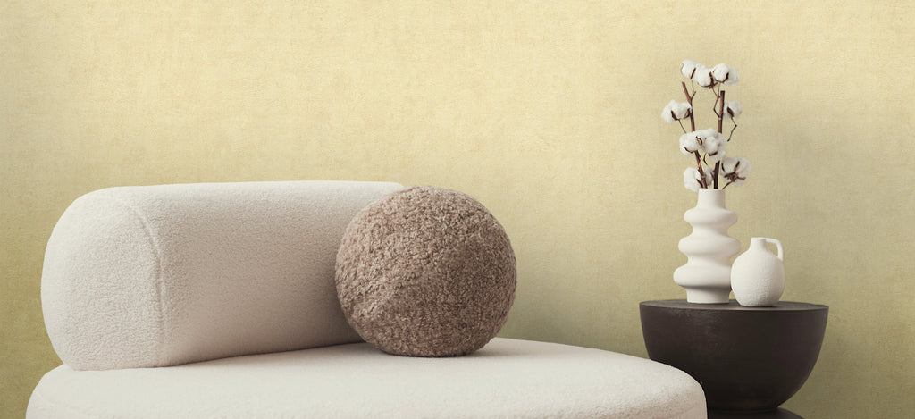 Hochwertige Vliestapete Beige Struktur