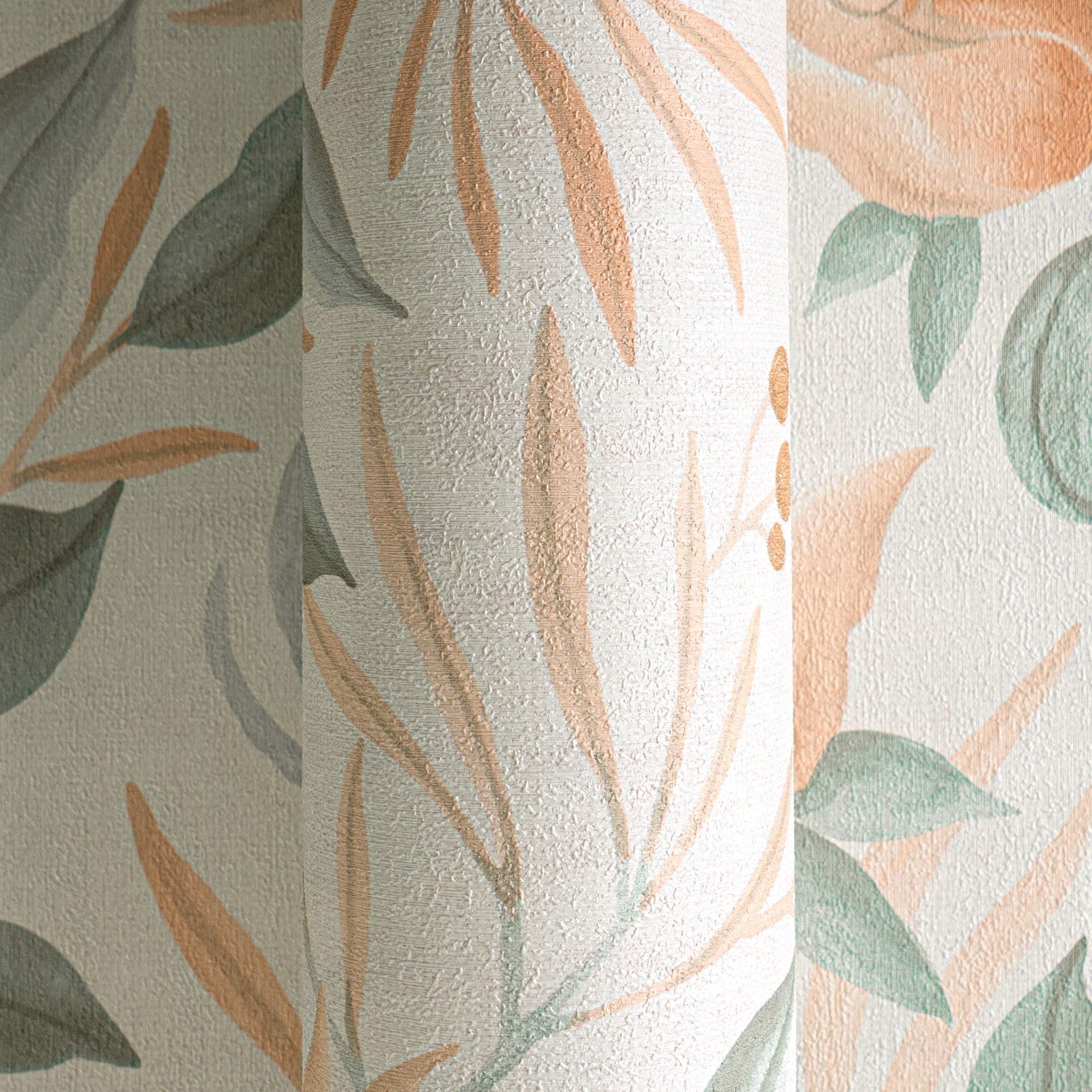 Hochwertige Vliestapete Creme Floral