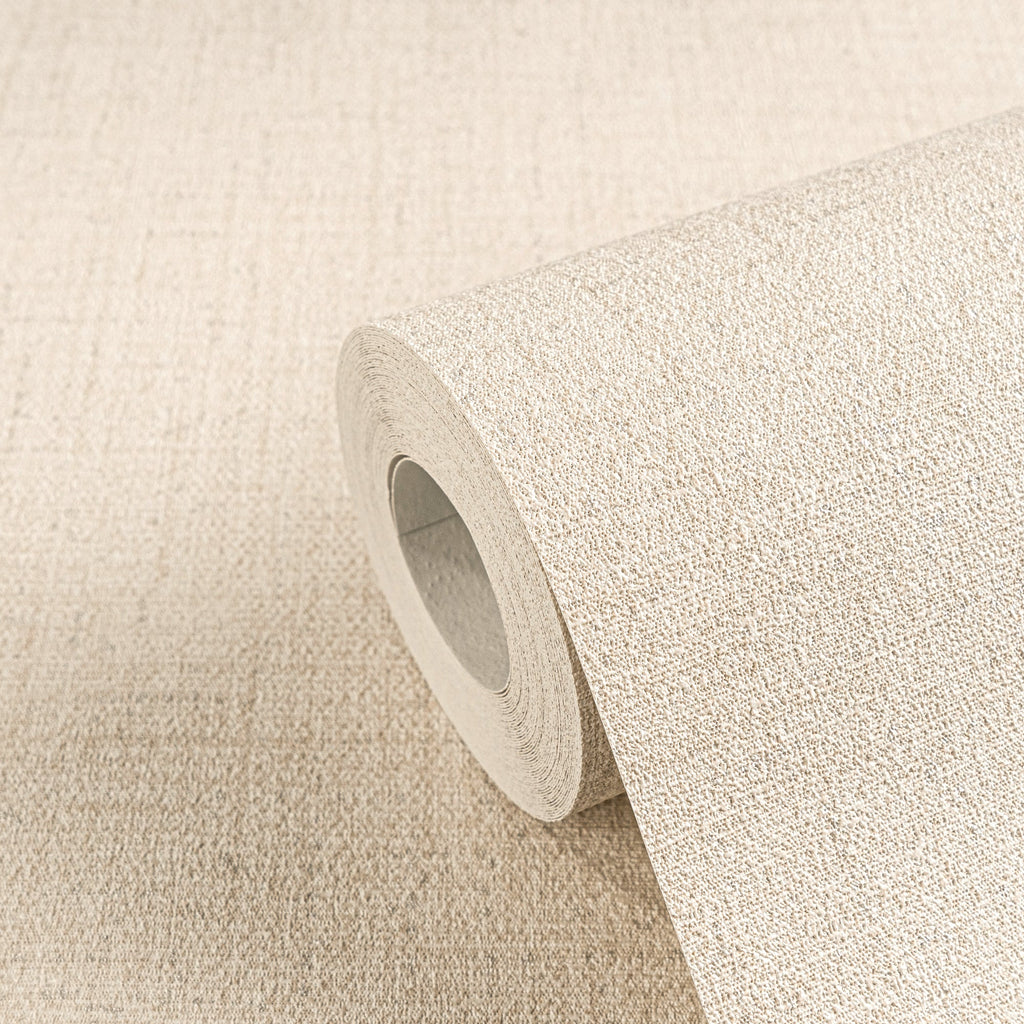 Hochwertige Vliestapete Beige Unitapete