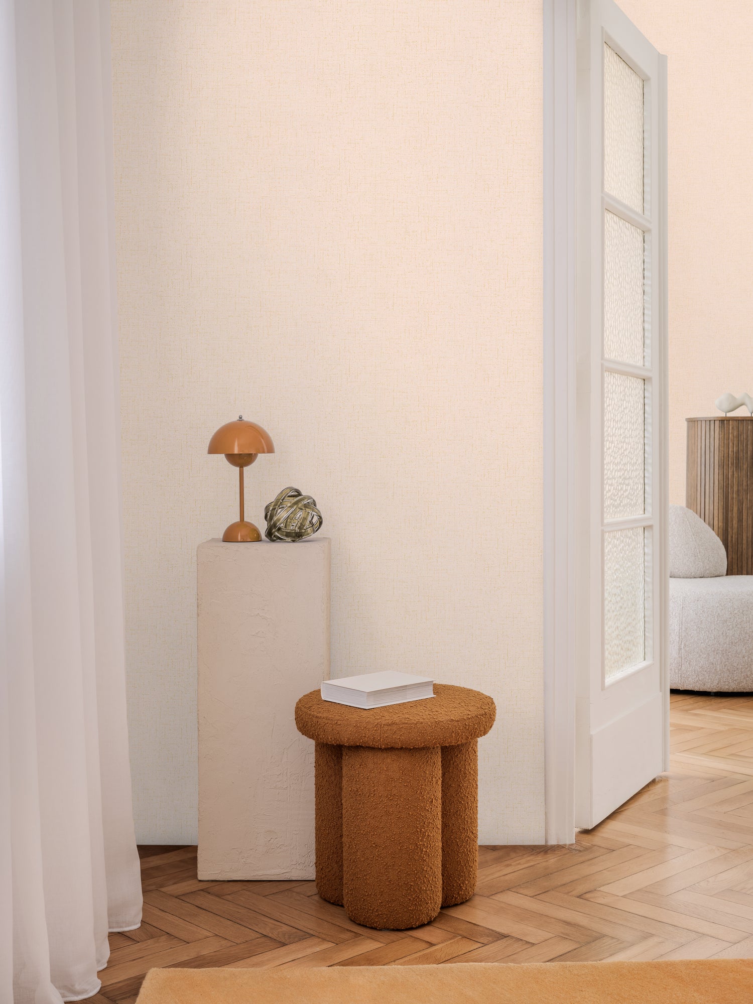 Hochwertige Vliestapete Rosa Unitapete