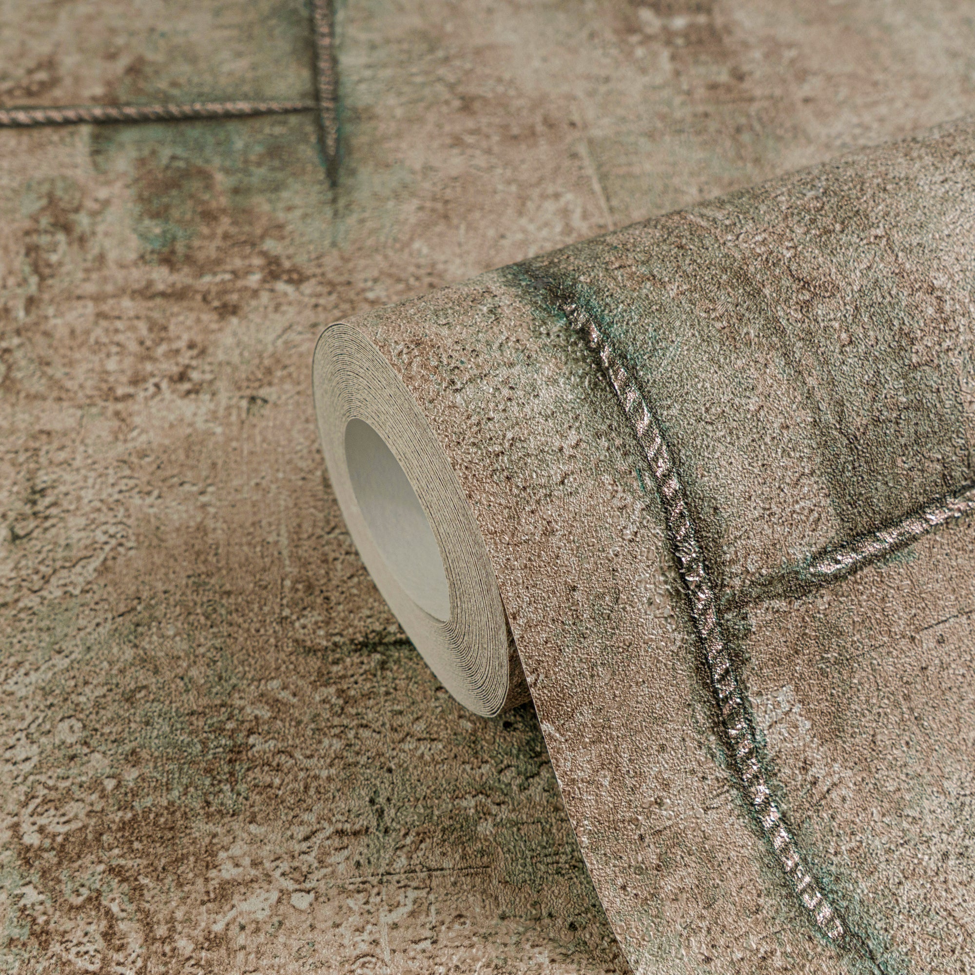 Hochwertige Vliestapete Braun Betonoptik