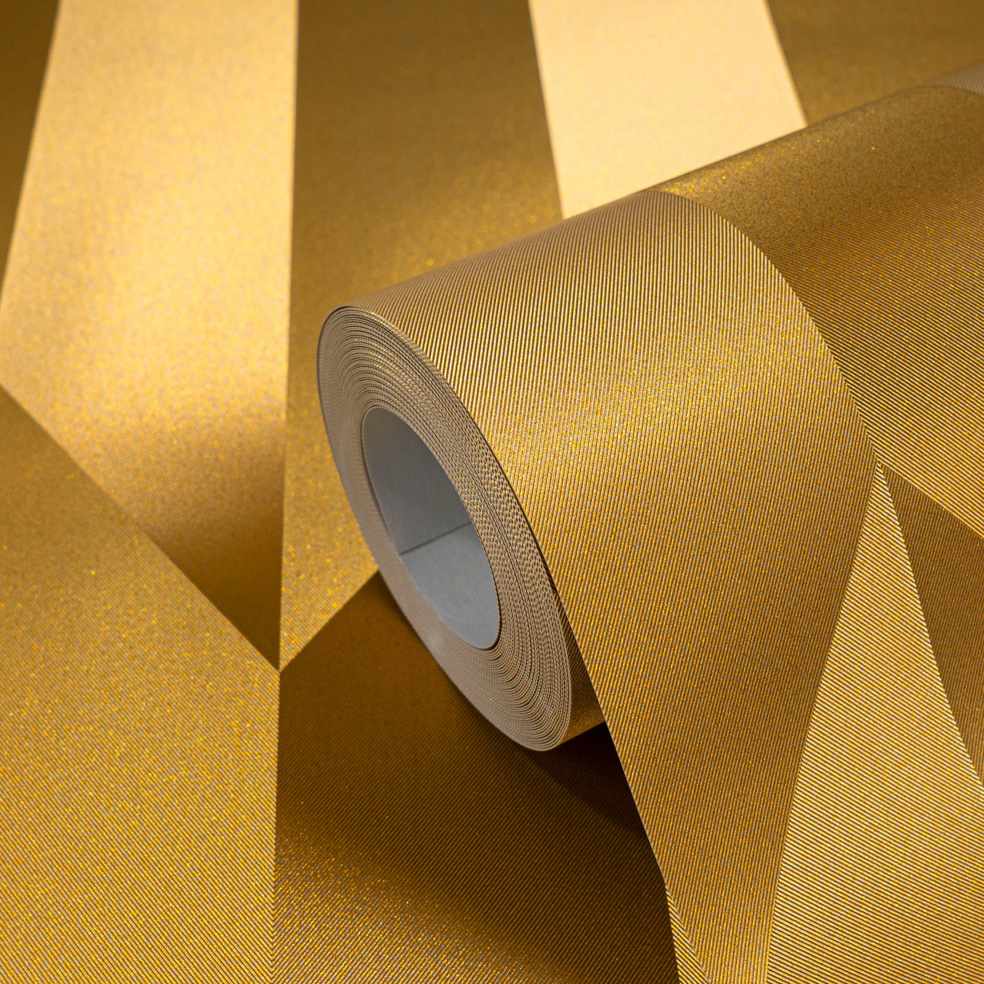 Hochwertige Vliestapete Gold 3-d