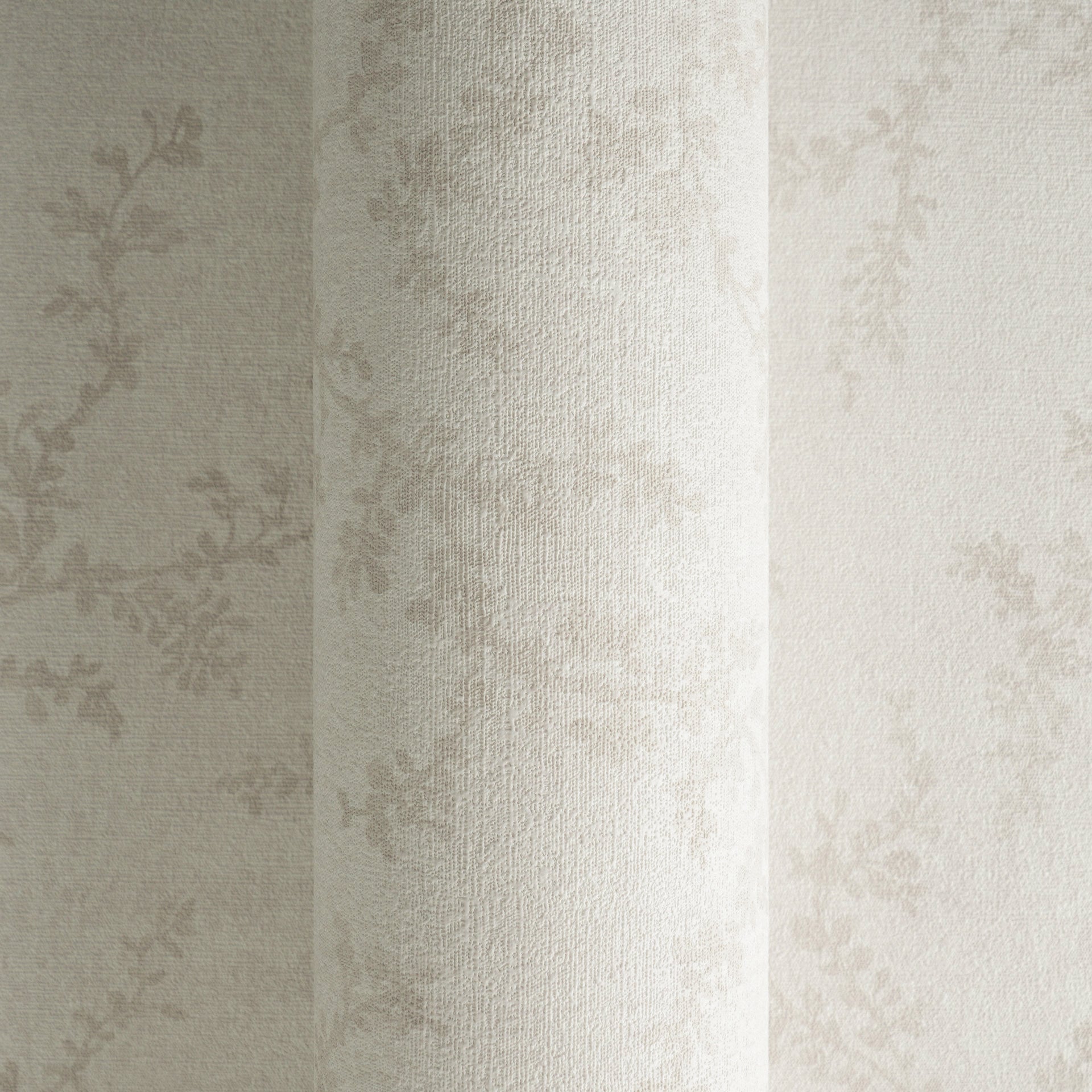 Hochwertige Vliestapete Creme Natur