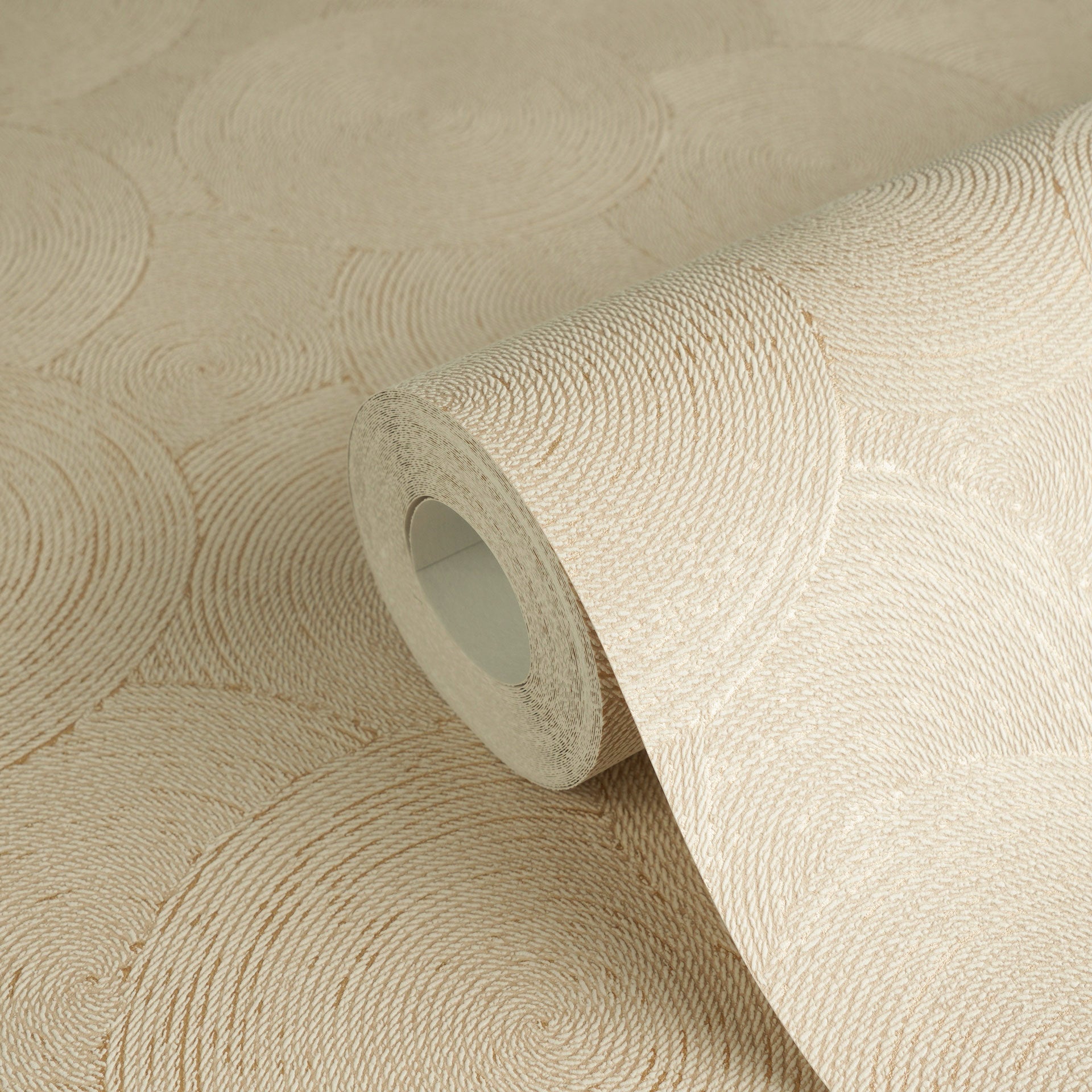 Hochwertige Vliestapete Beige Natur