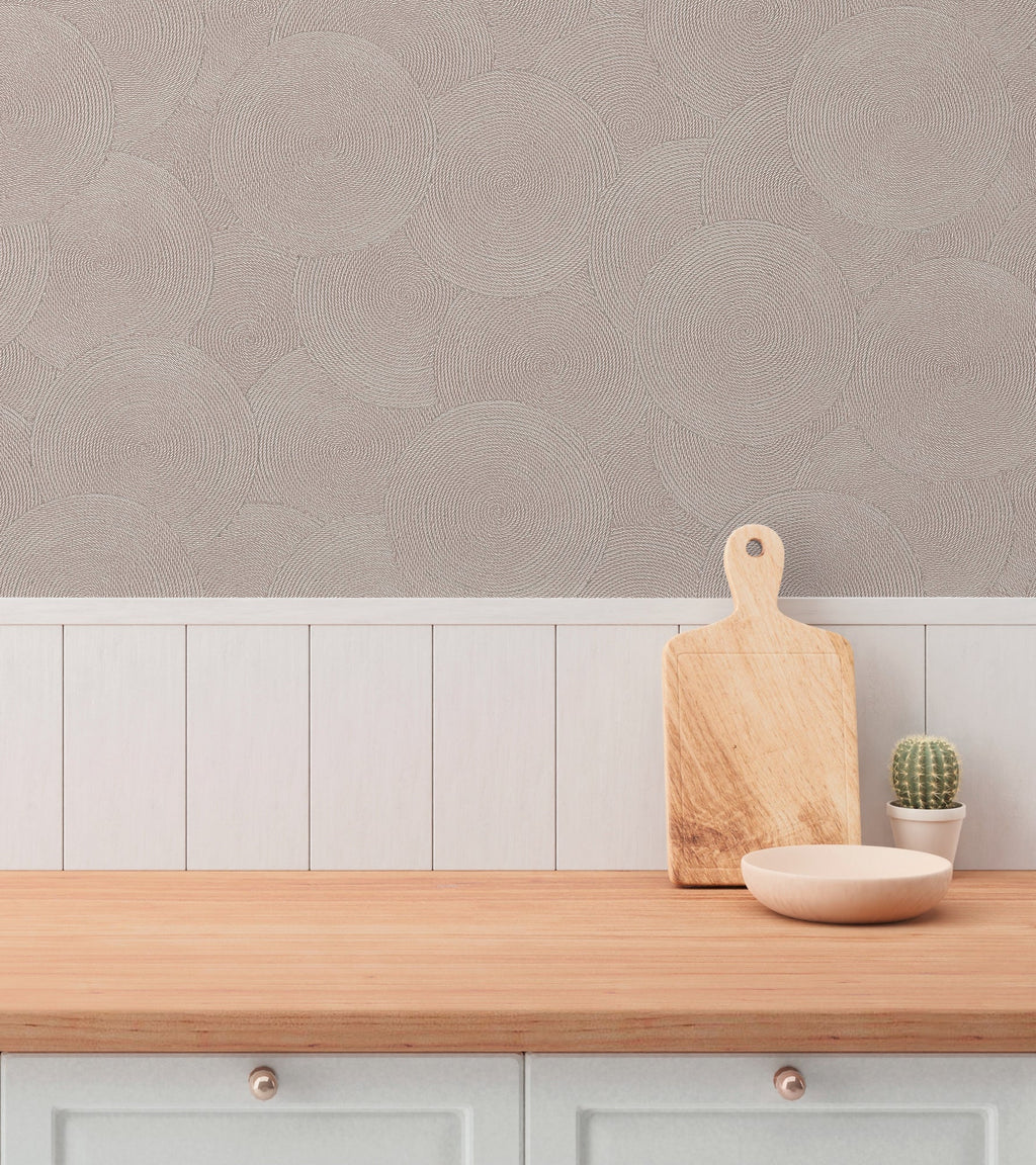Hochwertige Vliestapete Beige Natur