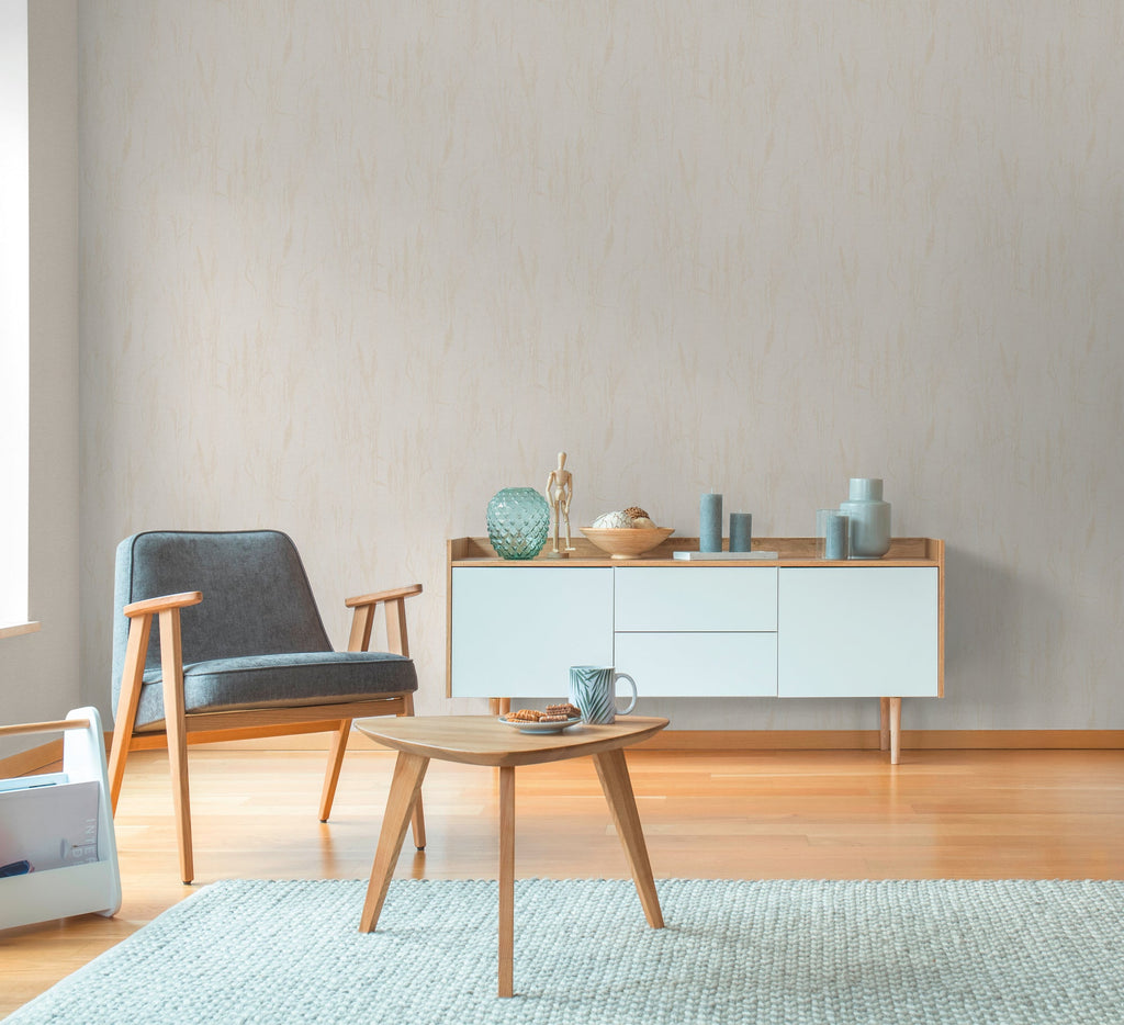 Hochwertige Vliestapete Beige Natur