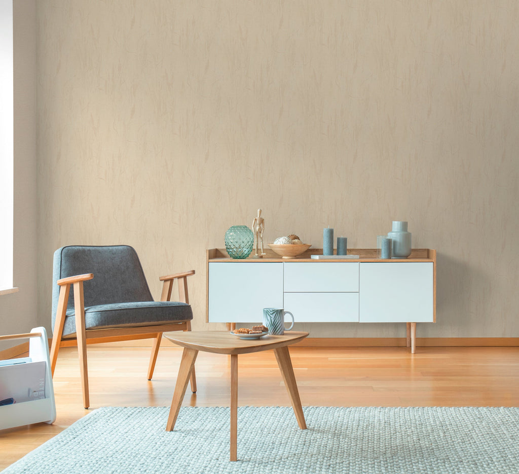 Hochwertige Vliestapete Beige Natur
