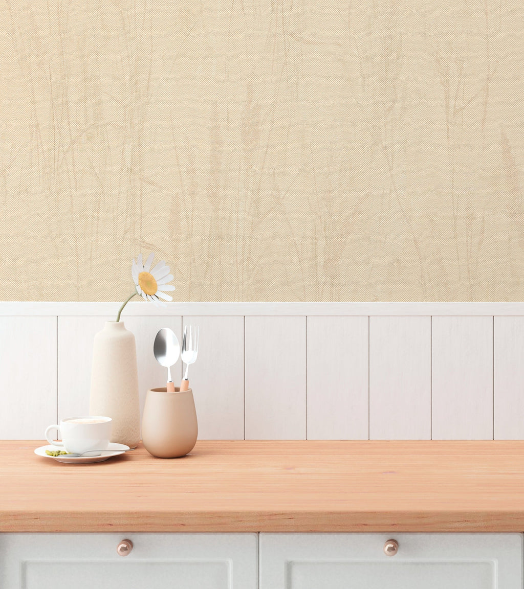 Hochwertige Vliestapete Beige Natur
