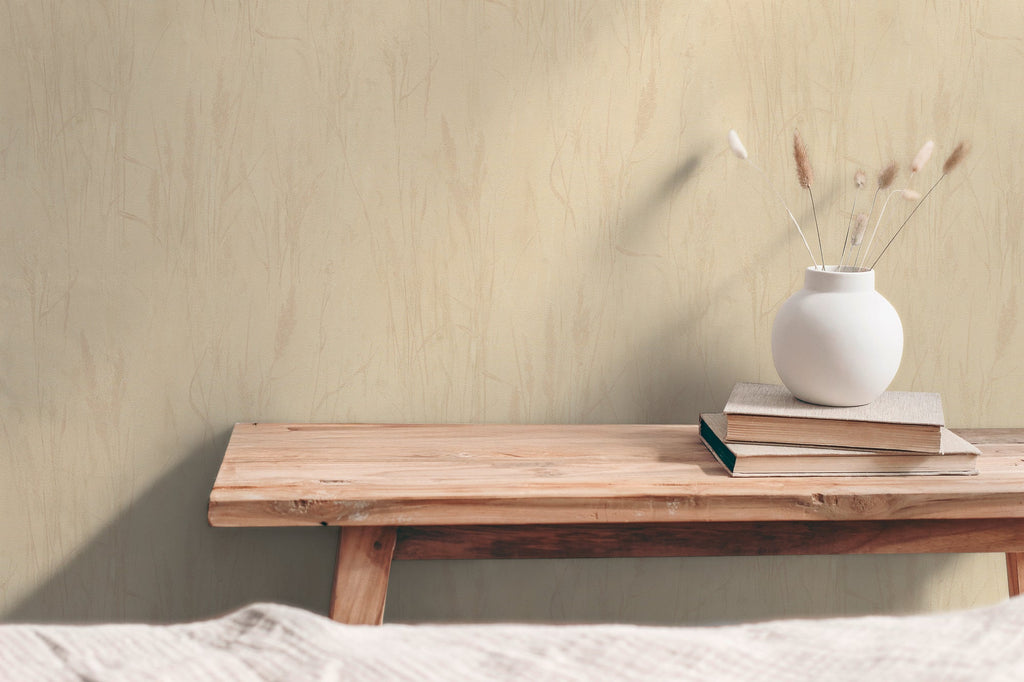 Hochwertige Vliestapete Beige Natur
