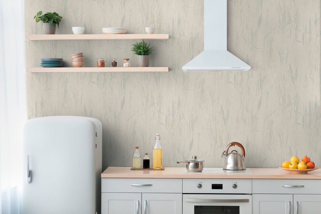 Hochwertige Vliestapete Creme Natur