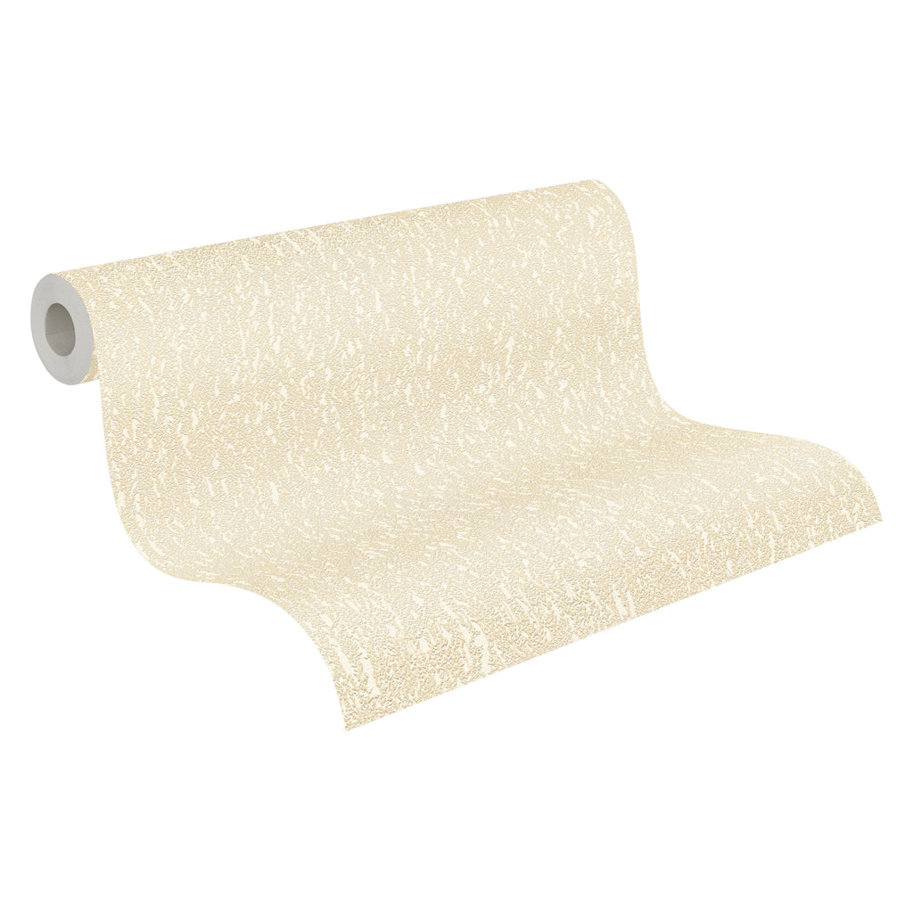 Hochwertige Vliestapete Beige Unitapete
