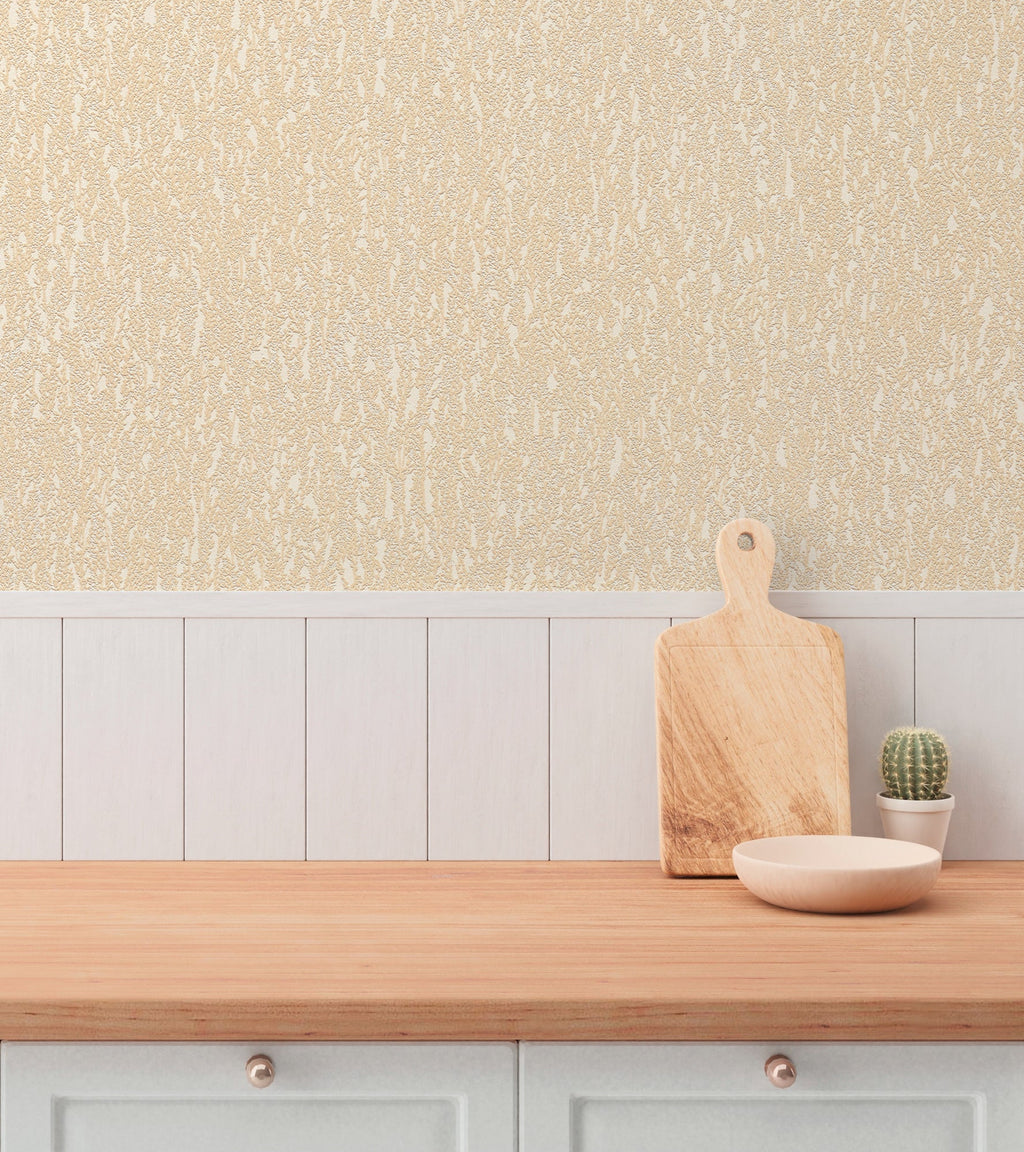Hochwertige Vliestapete Beige Unitapete