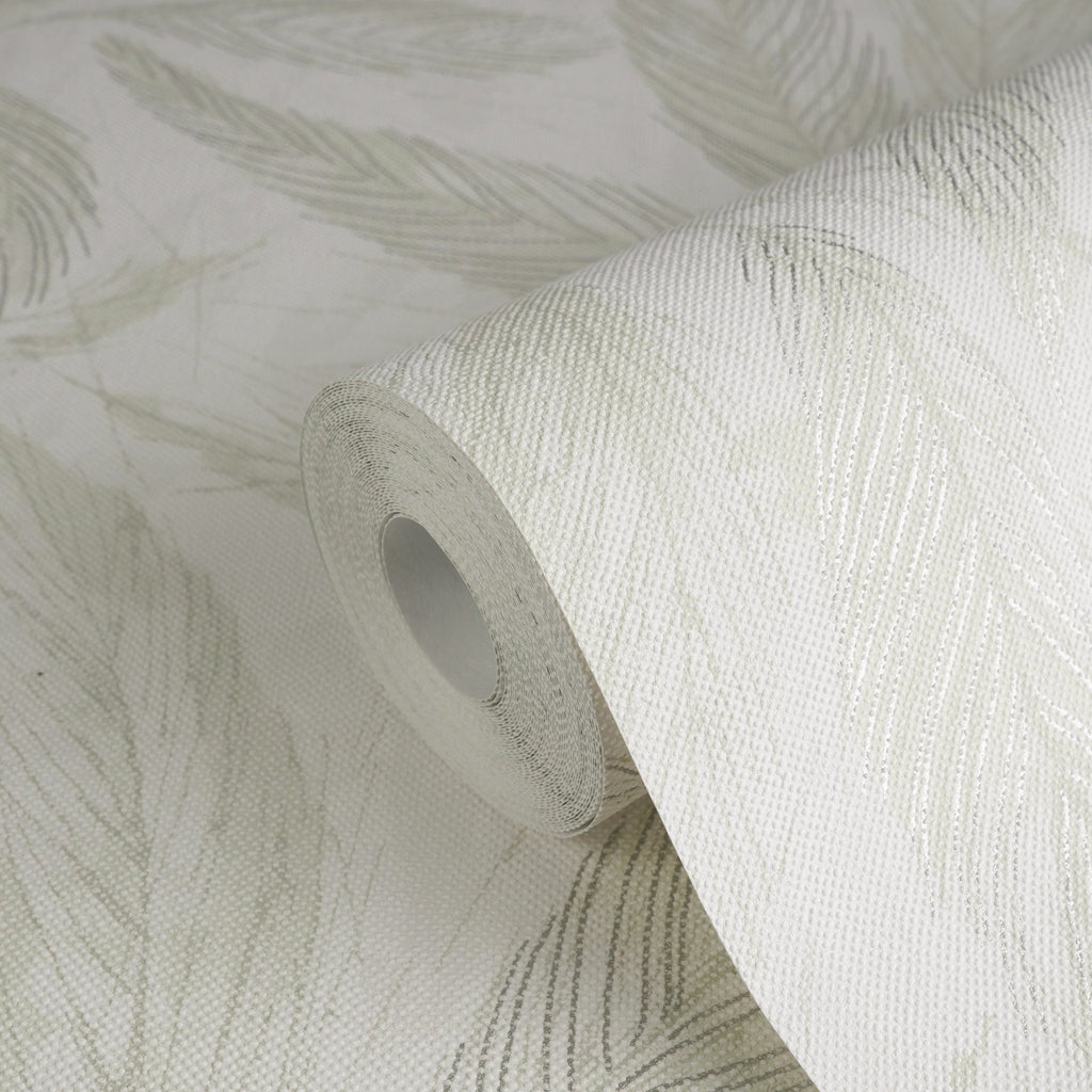 Hochwertige Vliestapete Creme Natur
