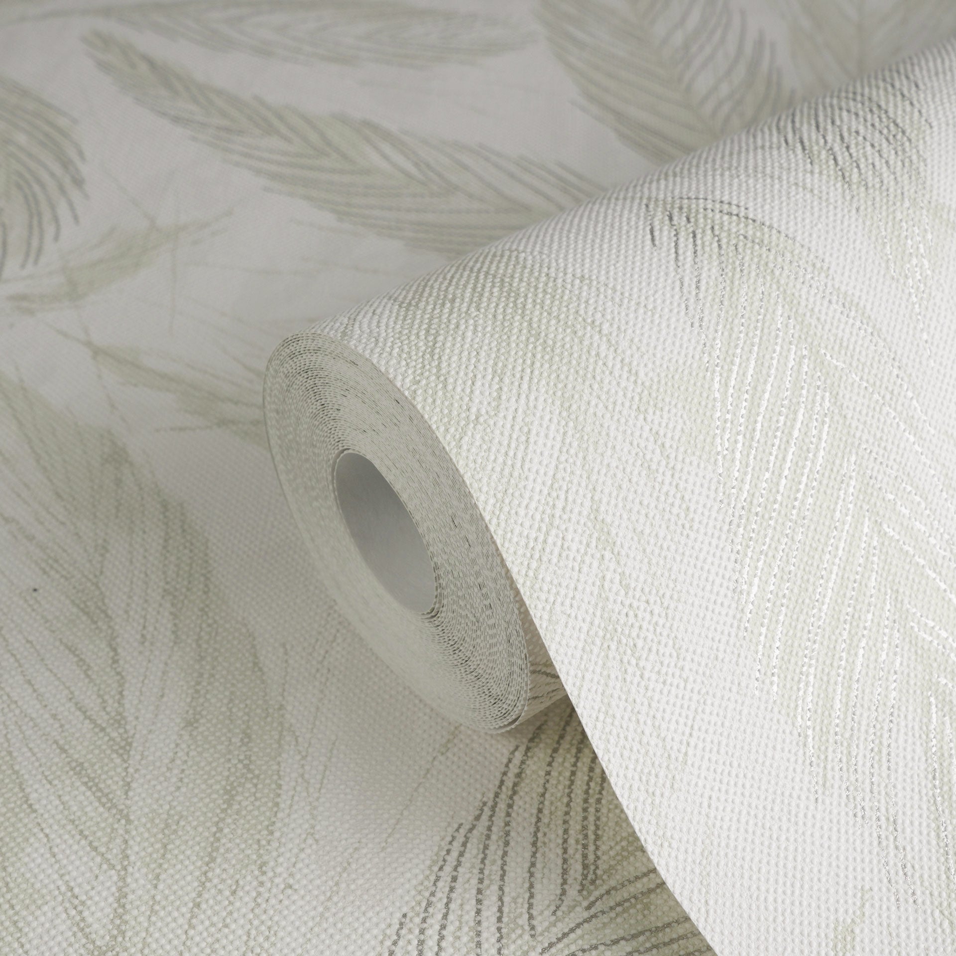 Hochwertige Vliestapete Creme Natur