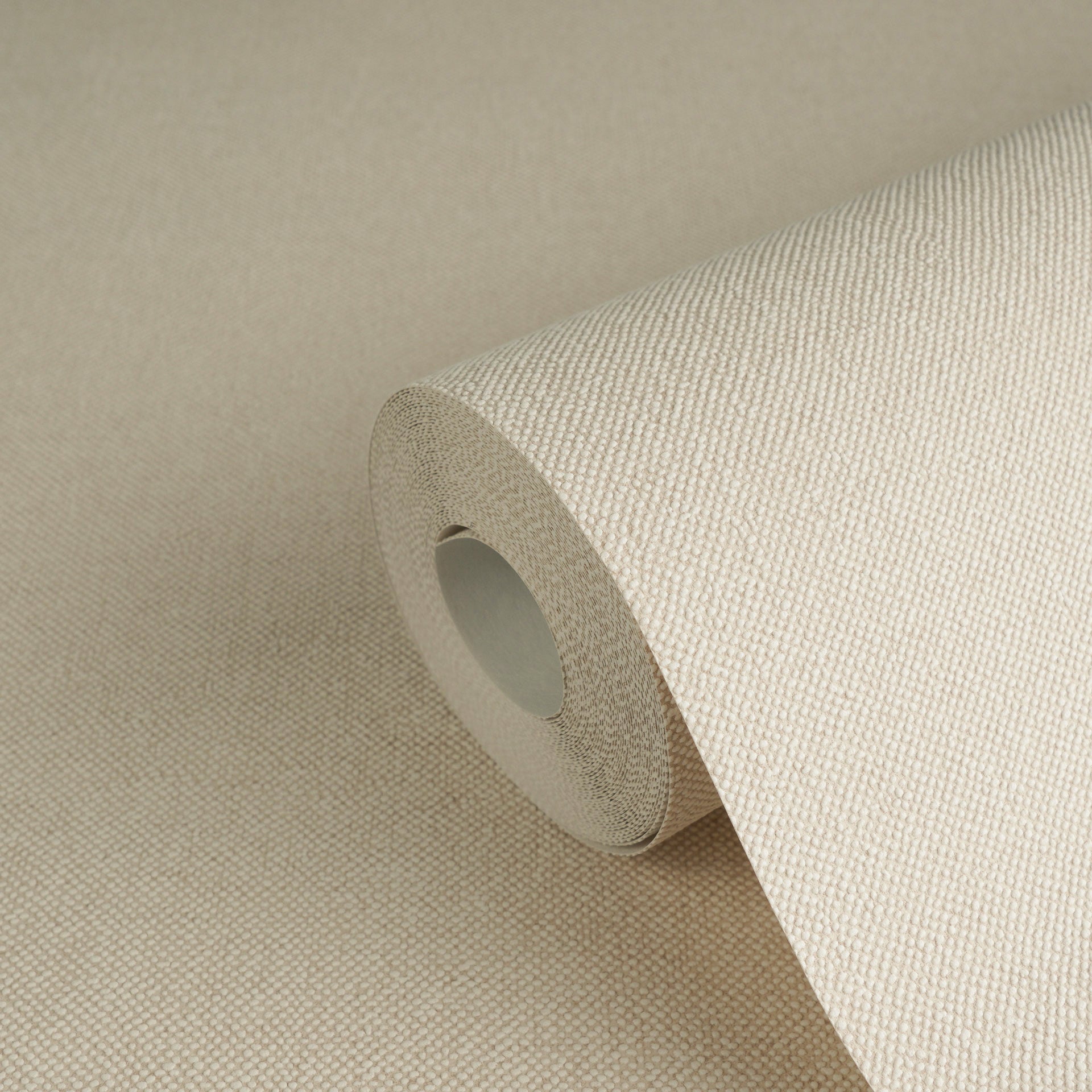Hochwertige Vliestapete Beige Unitapete