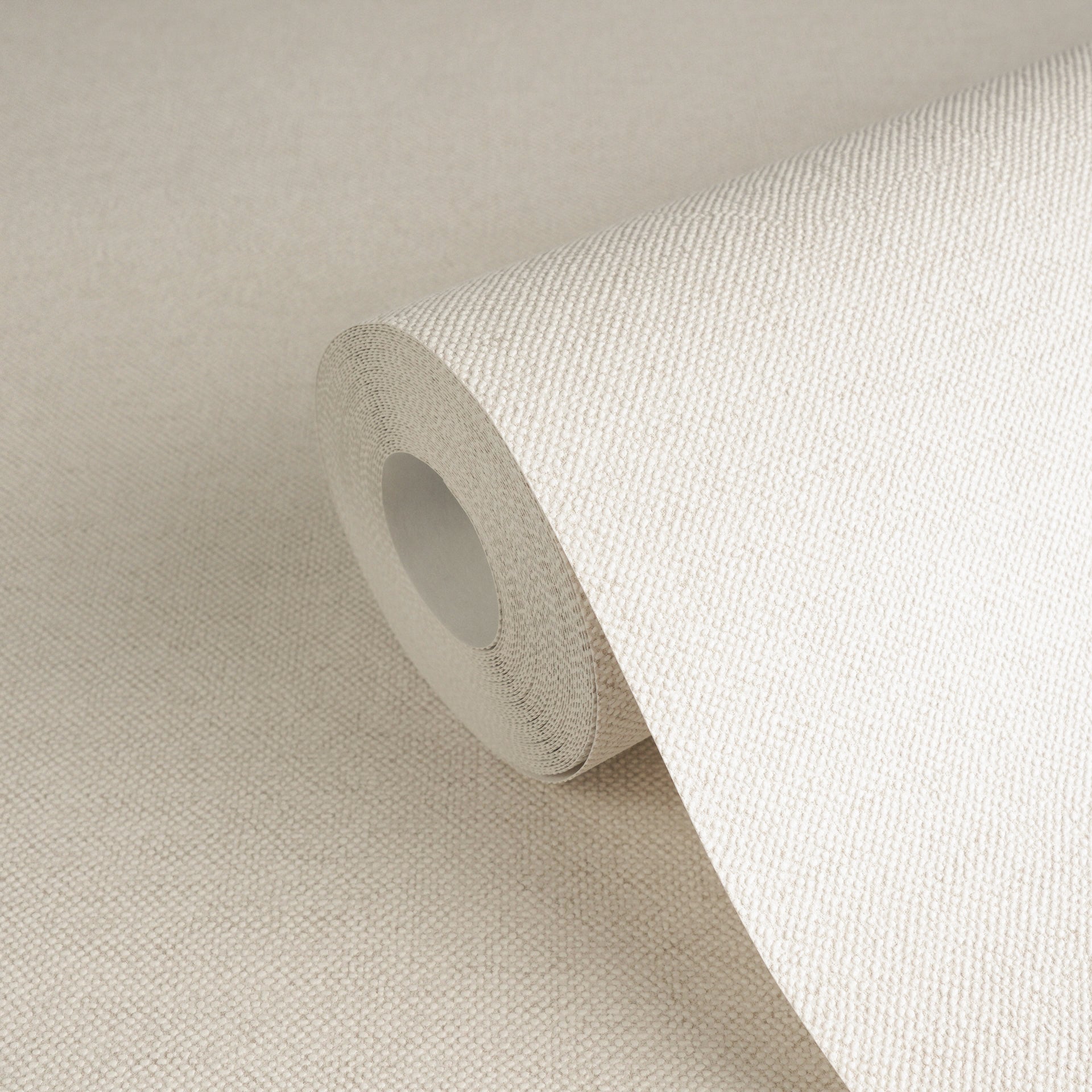 Hochwertige Vliestapete Beige Unitapete