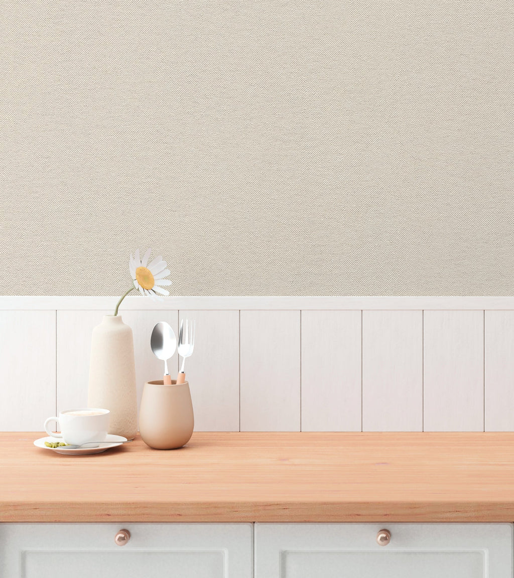 Hochwertige Vliestapete Beige Unitapete