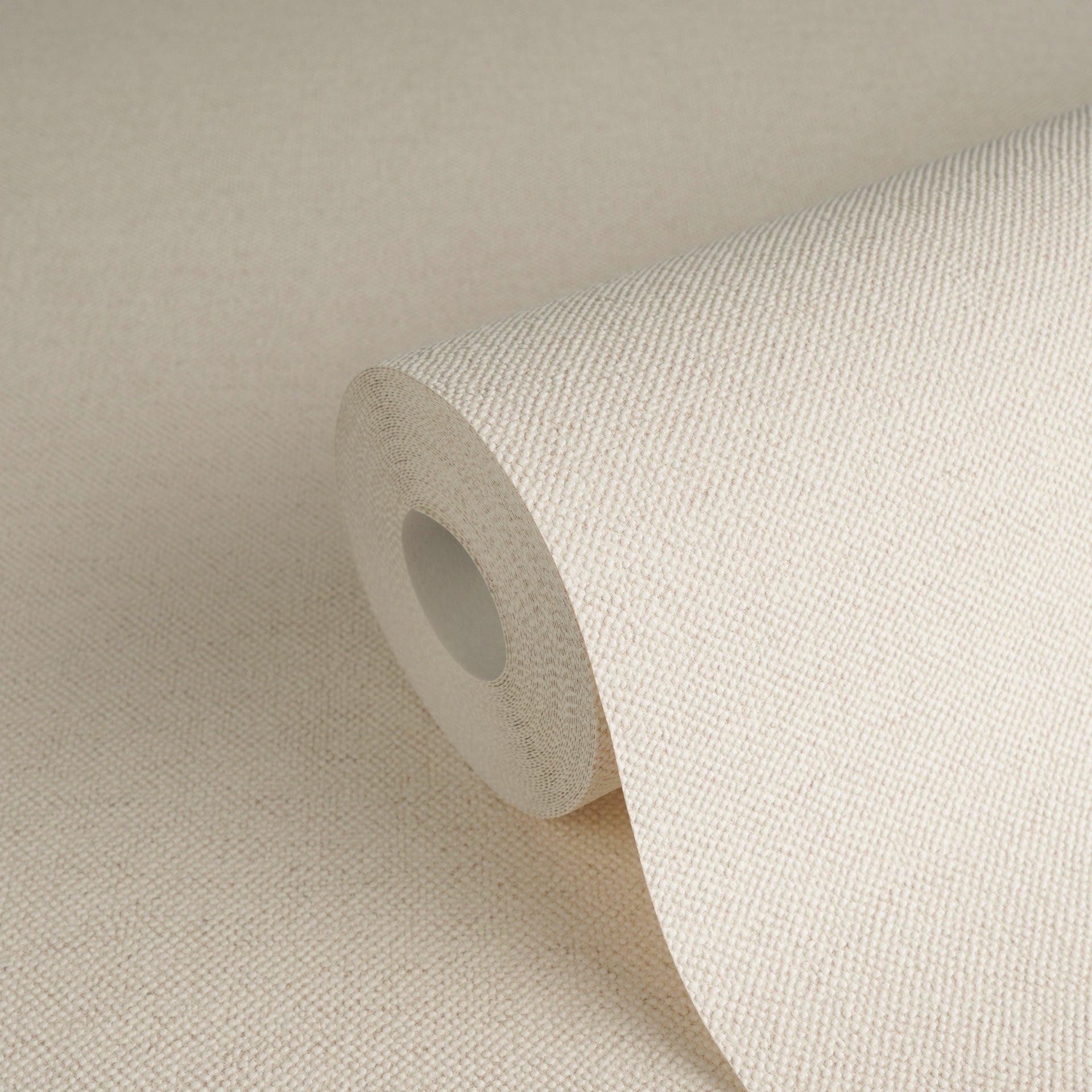 Hochwertige Vliestapete Creme Unitapete