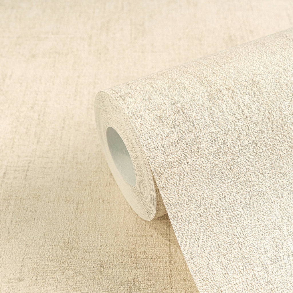 Hochwertige Vliestapete Beige Unitapete