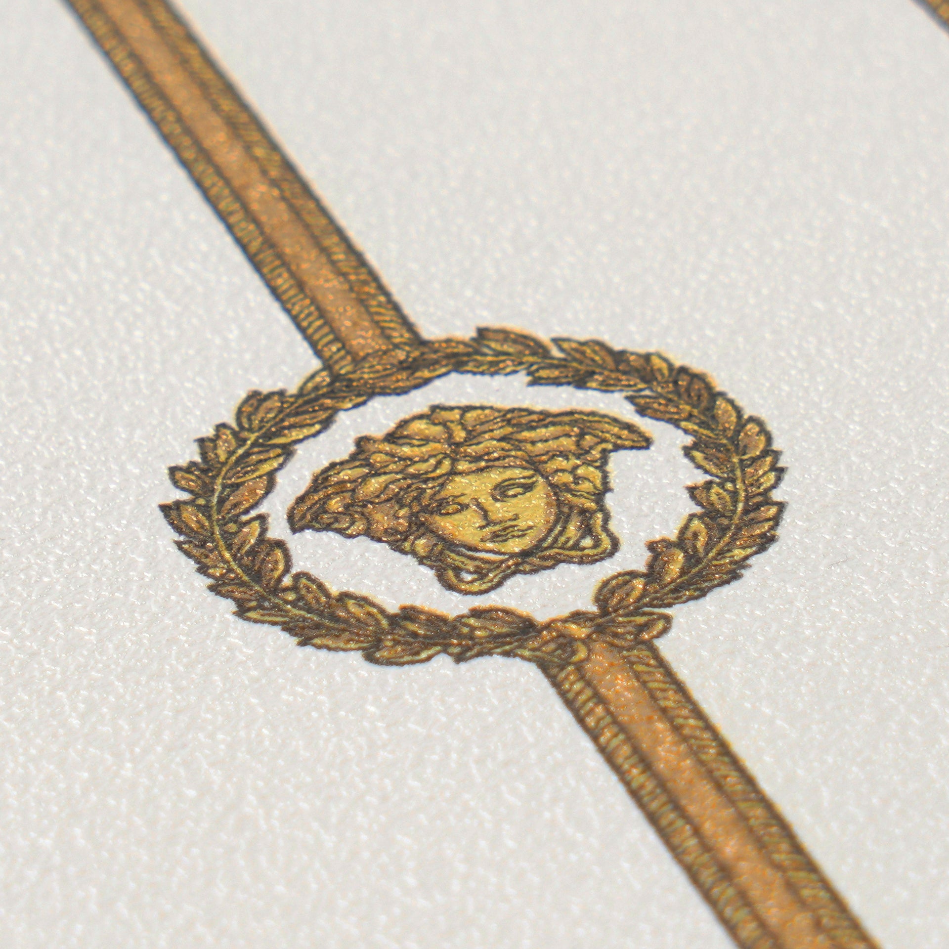 Versace 6-Vliestapete Vinyltapete Weis Medusakopf