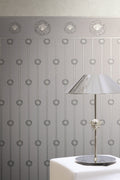 Versace 6-Vliestapete Vinyltapete Grau Medusakopf