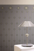 Versace 6-Vliestapete Vinyltapete Grau Medusakopf