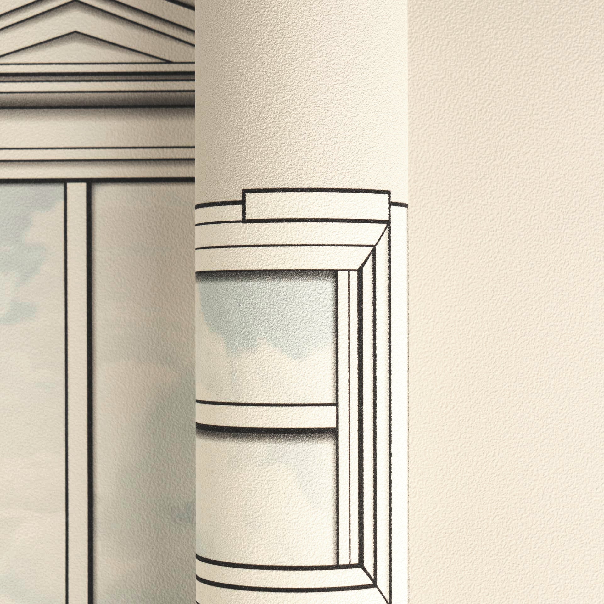 Versace 6-Vliestapete Vinyltapete Beige Medusakopf
