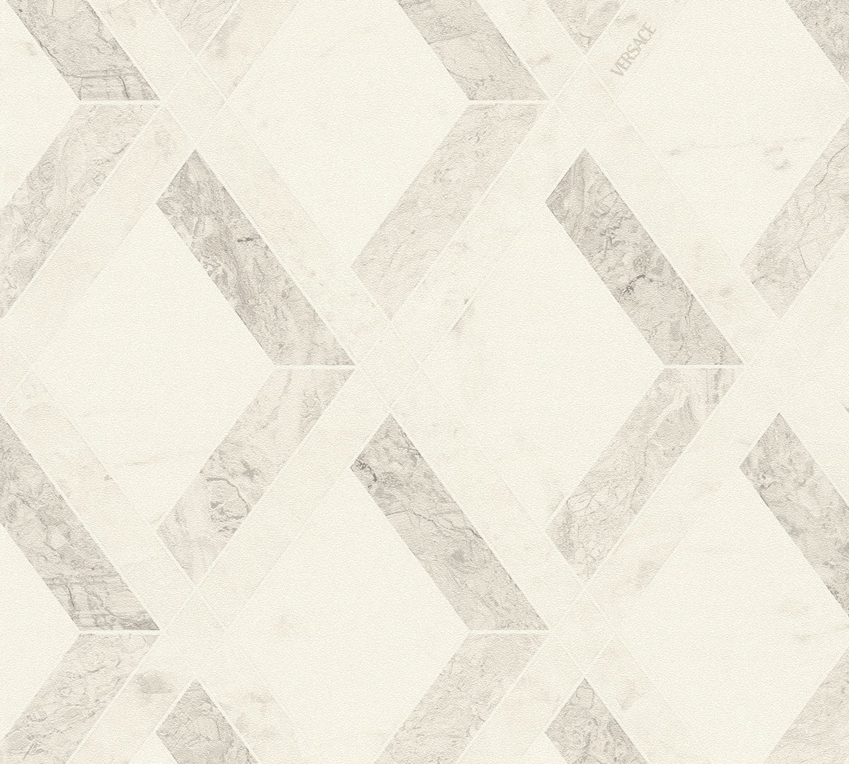 Papel pintado vinílico Versace 6 gris rombos y romboides - Matex - Imagen 7