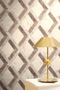 Versace 6-Vliestapete Vinyltapete Braun Rauten